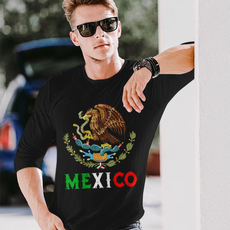 Mexico Independence Day Viva Mexico Pride Mexican Flag Long Sleeve T-Shirt Gifts for Him