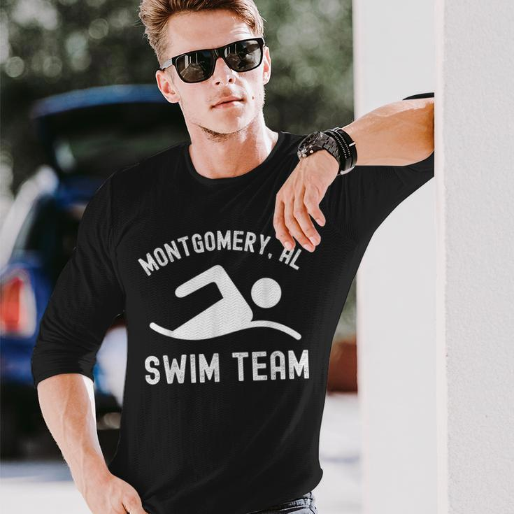 Montgomery Alabama Swim Team Riverfront Boat Brawl Long Sleeve Gifts for Him
