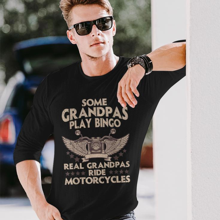 Motorcycle For Grandpa Biker Motorcycle Rider Long Sleeve T-Shirt T-Shirt Gifts for Him