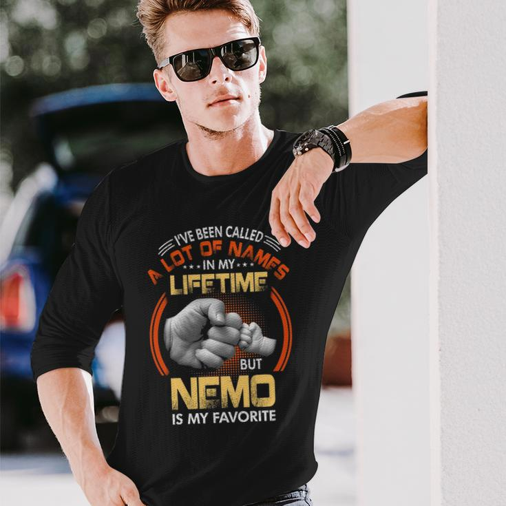 Nemo Grandpa A Lot Of Name But Nemo Is My Favorite Long Sleeve T-Shirt Gifts for Him