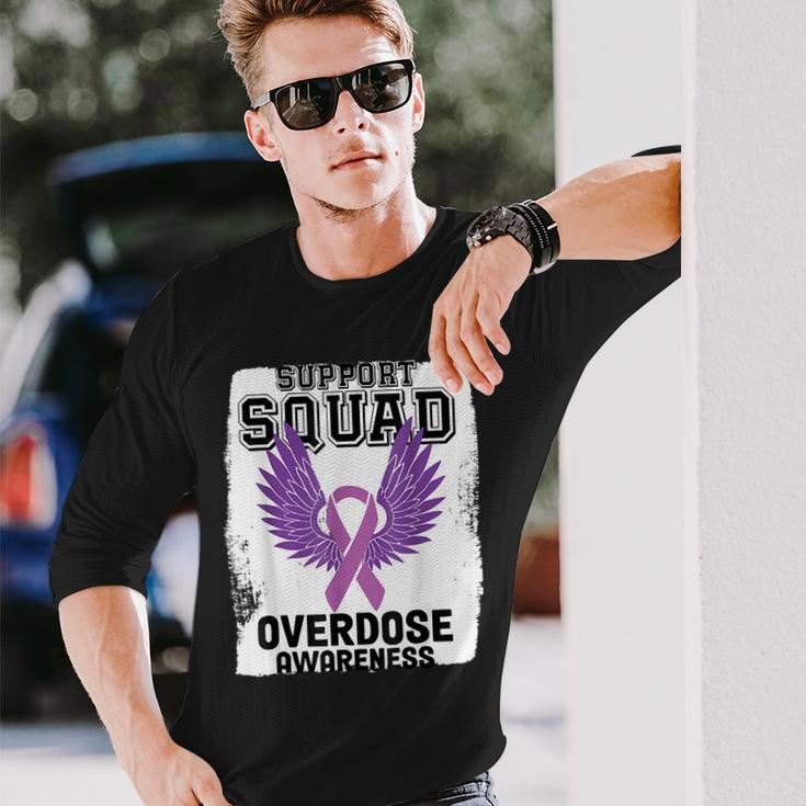Overdose Awareness August We Wear Purple Overdose Awareness Long Sleeve Gifts for Him