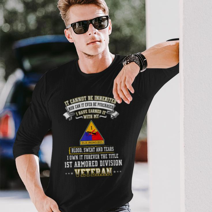 I Own Forever The Title 1St Armored Division Veteran Long Sleeve T-Shirt T-Shirt Gifts for Him