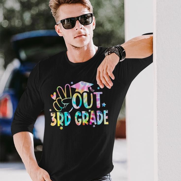 Peace Out 3Rd Grade Last Day Of School 2023 Graduation Long Sleeve T-Shirt T-Shirt Gifts for Him