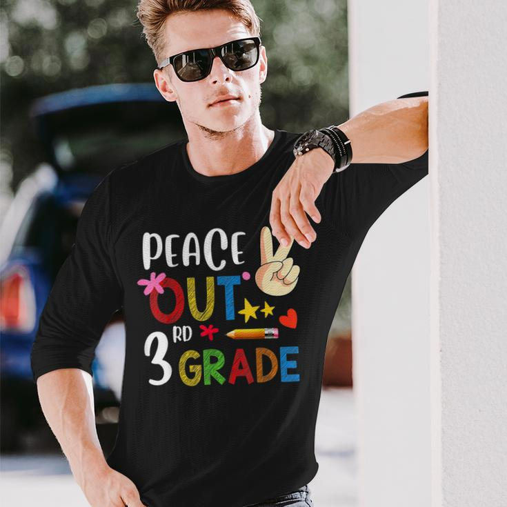 Peace Out 3Rd Grade Last Day Of School 3Rd Grade Long Sleeve T-Shirt T-Shirt Gifts for Him