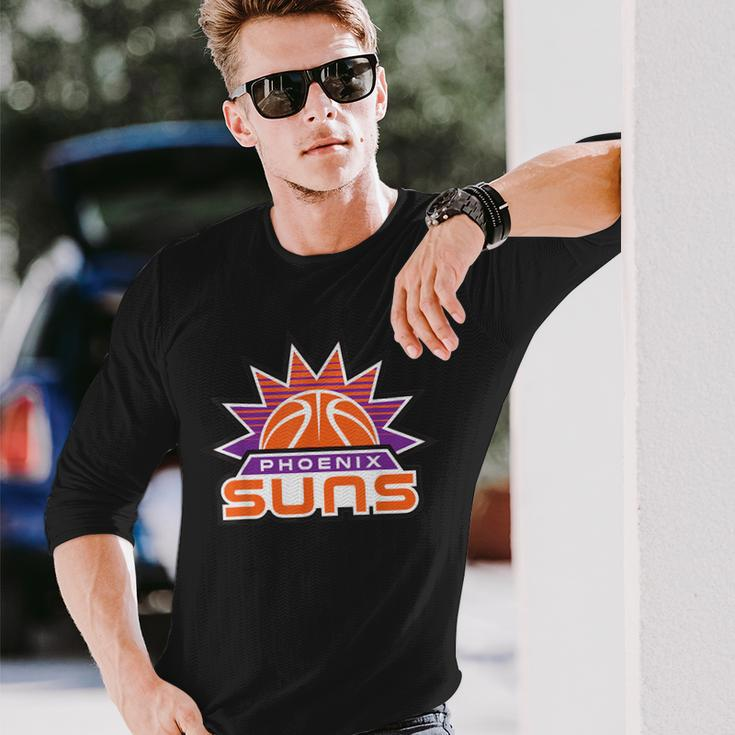 Phoenix Basketball Suns Basketball Ball Shine Basketball Long Sleeve T-Shirt T-Shirt Gifts for Him