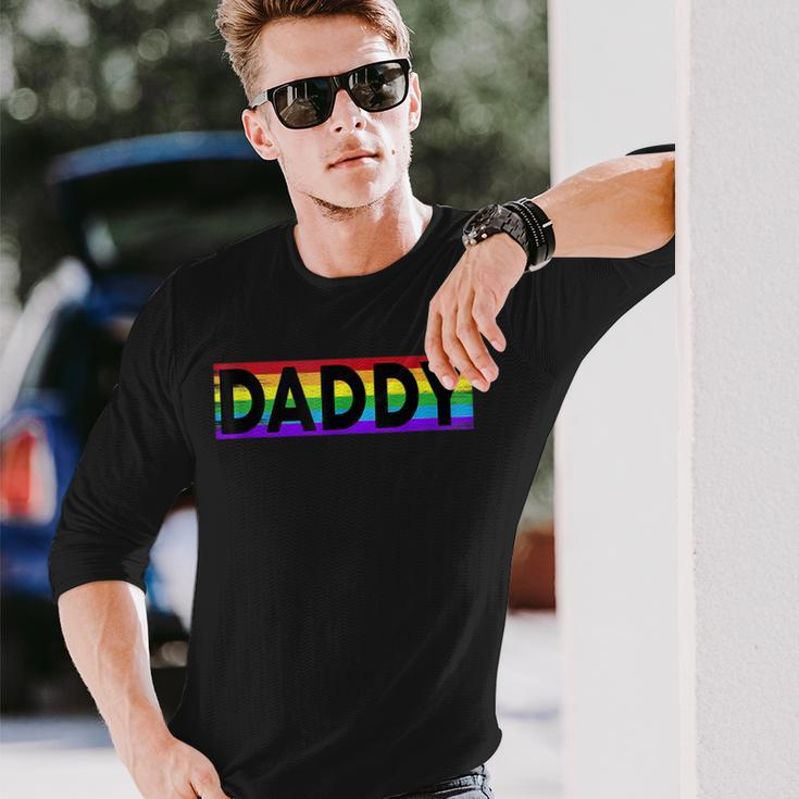 Pride Daddy Proud Gay Lesbian Lgbt Fathers Day Long Sleeve T-Shirt Gifts for Him