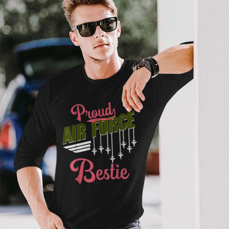 Proud Air Force Bestie Best Friend Pride Military Long Sleeve T-Shirt T-Shirt Gifts for Him