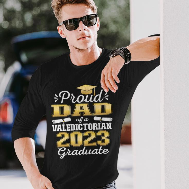 Proud Dad Of 2023 Valedictorian Class 2023 Graduate Long Sleeve T-Shirt T-Shirt Gifts for Him