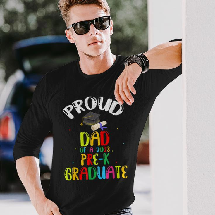 Proud Dad Of Preschool Graduate 2023 School Prek Graduation Long Sleeve T-Shirt T-Shirt Gifts for Him