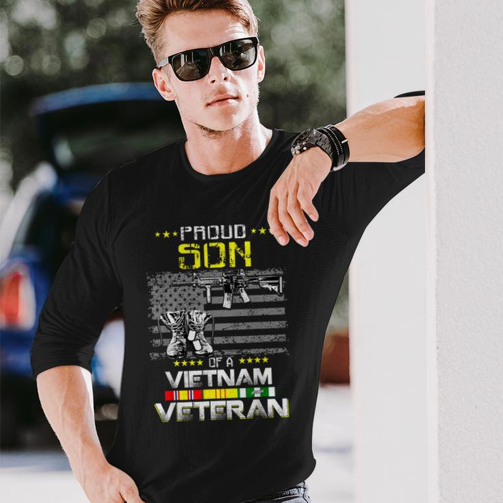 Proud Son Of A Vietnam VeteranVietnam Vet Long Sleeve T-Shirt Gifts for Him