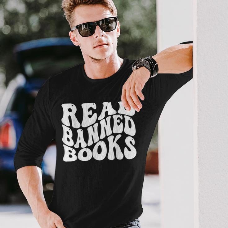 Read Banned Books Reading Librarian Reading Long Sleeve T-Shirt Gifts for Him