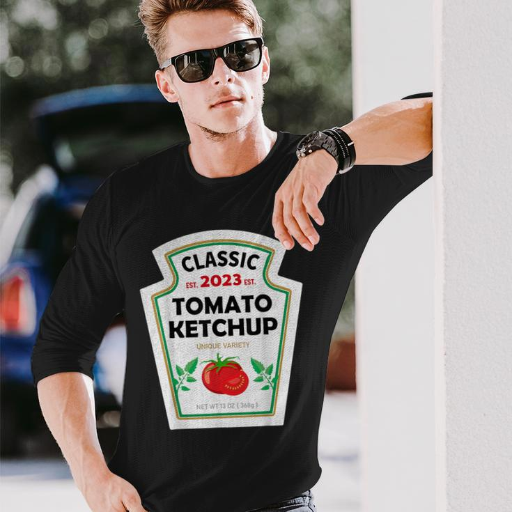 Red Ketchup Diy Costume Matching Couples Groups Halloween Long Sleeve T-Shirt Gifts for Him