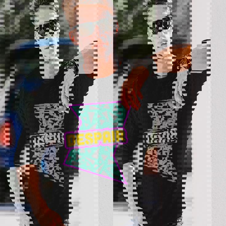 Retro 90S Despair Vaporwave Aesthetics Long Sleeve T-Shirt Gifts for Him