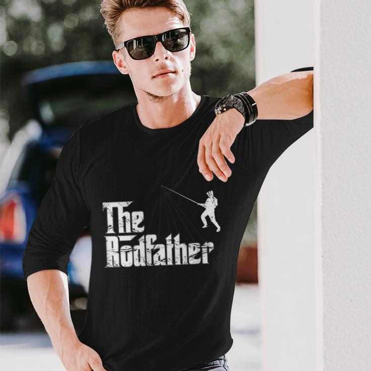The Rodfather For The Avid Angler And Fisherman Long Sleeve T-Shirt Gifts for Him