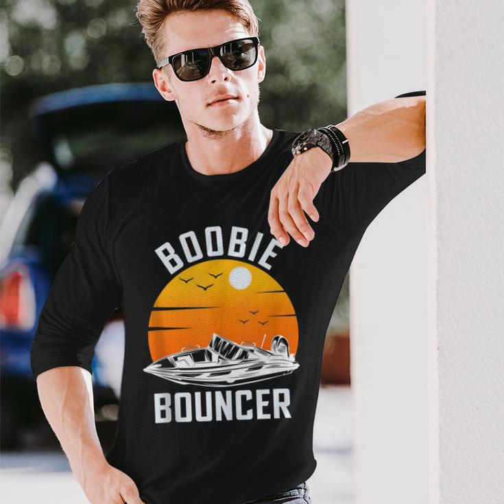 Sailing Boat Boobie Bouncer Vintage Long Sleeve T-Shirt Gifts for Him