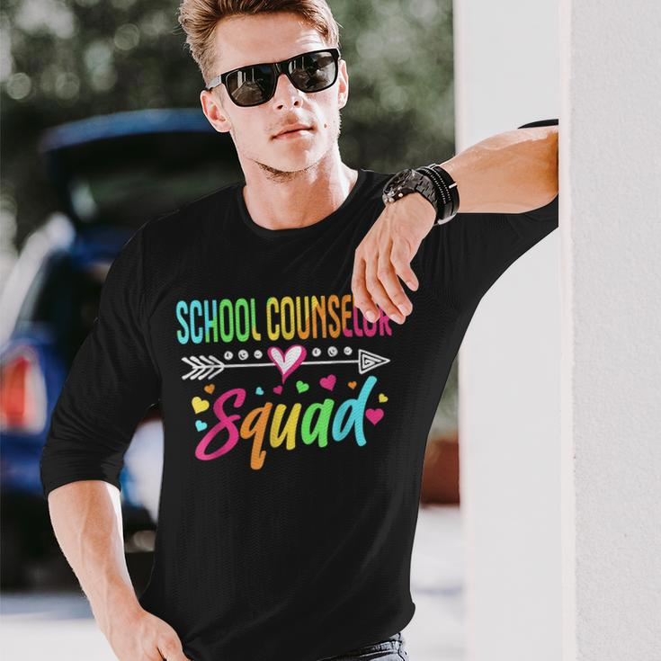 School Counselor Squad Welcome Back To School Long Sleeve T-Shirt Gifts for Him
