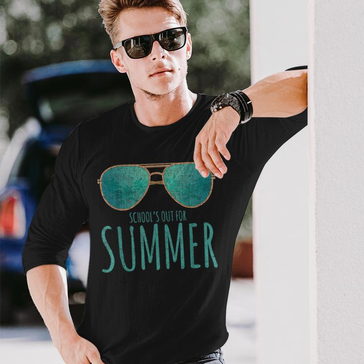 Schools Out Of Summer Happy Last Day Of School Vacation Long Sleeve T-Shirt T-Shirt Gifts for Him