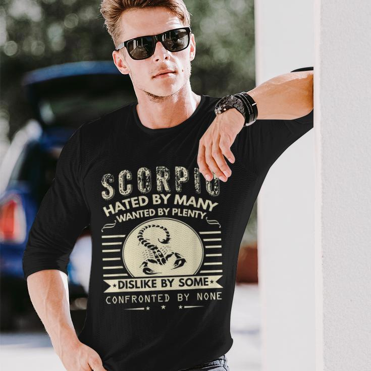 Scorpio Hated By Many Wanted By Plenty Long Sleeve T-Shirt Gifts for Him