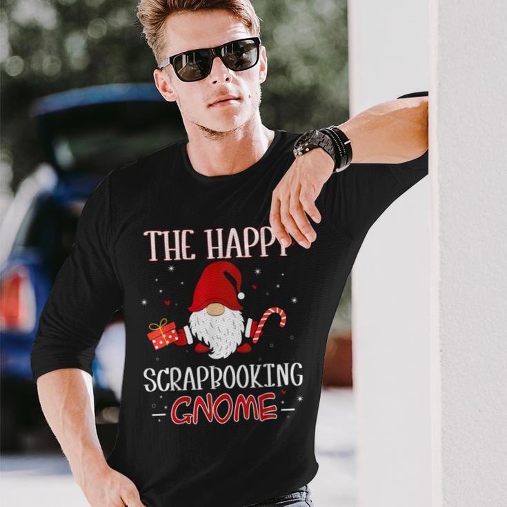 Scrapbooking Christmas Gnome Costume Matching Family Long Sleeve T-Shirt Gifts for Him