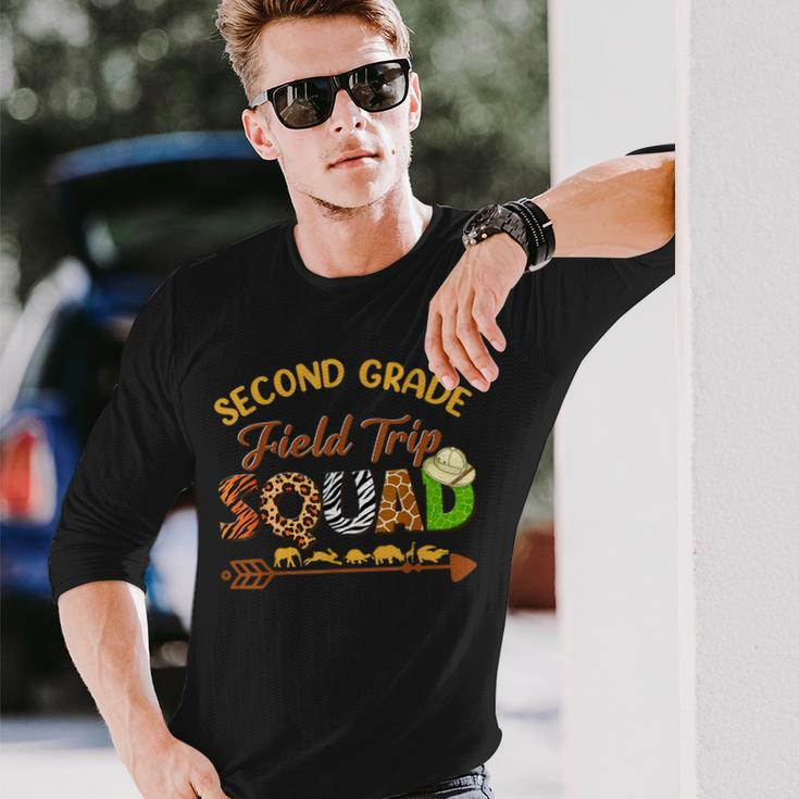 Second Grade Students School Zoo Field Trip Squad Matching Long Sleeve T-Shirt T-Shirt Gifts for Him