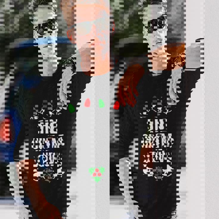 Shine Name Christmas Crew Shine Long Sleeve T-Shirt Gifts for Him