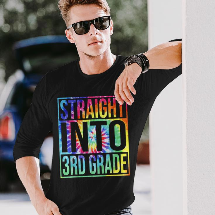 Straight Into 3Rd Grade First Day Of School Back To School Long Sleeve T-Shirt T-Shirt Gifts for Him