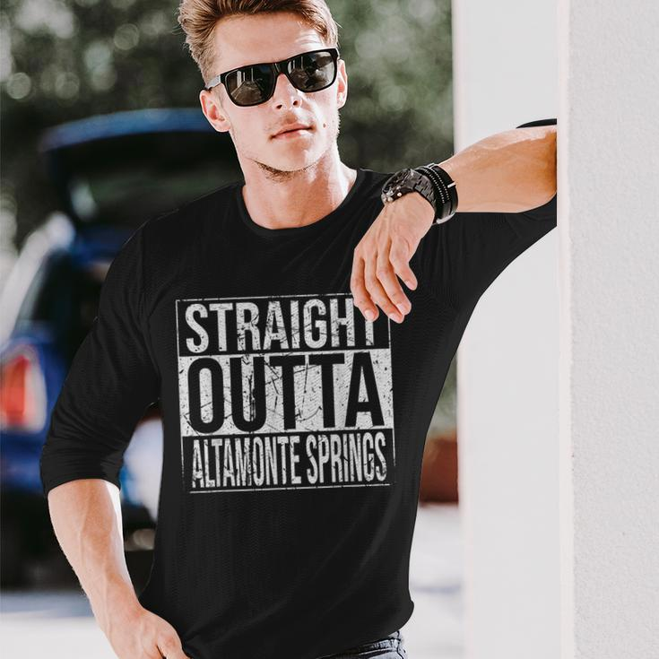 Straight Outta Altamonte Springs Vintage Long Sleeve T-Shirt Gifts for Him