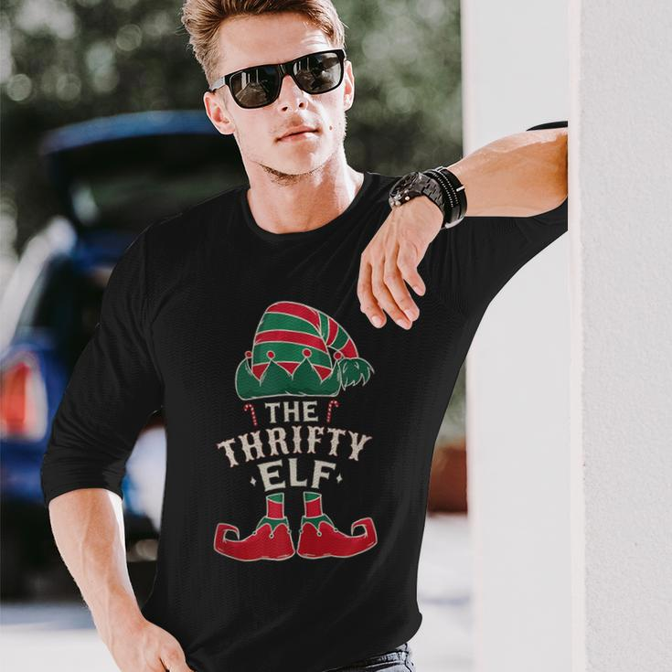 The Thrifty Elf Cute Ugly Christmas Sweater Family Long Sleeve T-Shirt Gifts for Him