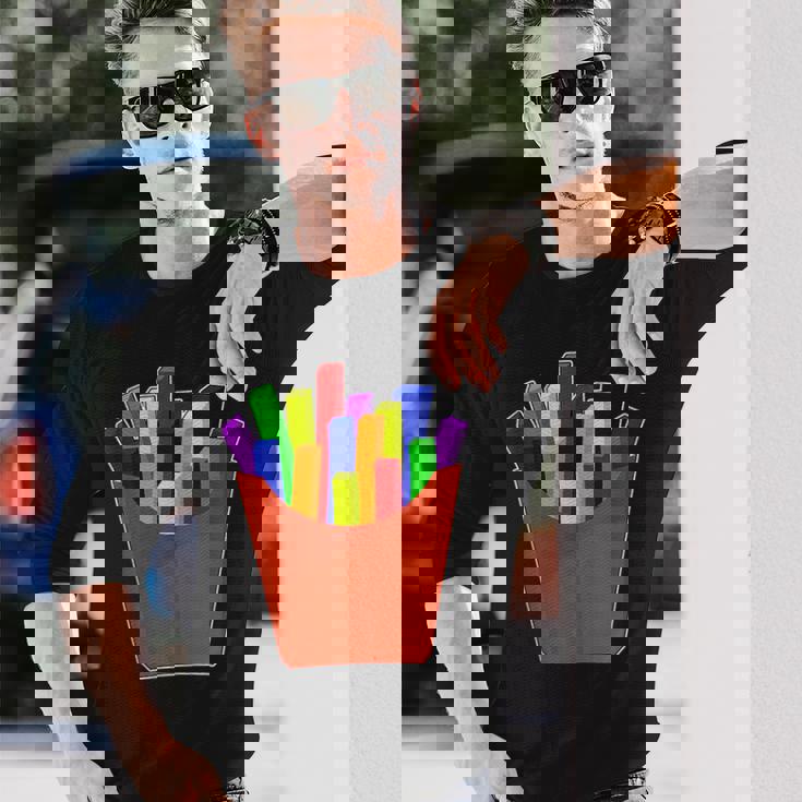 Traditional Gay Lgbtq Potato French Fries Gay Pride Long Sleeve T-Shirt Gifts for Him Traditional Gay Lgbtq Potato French Fries Gay Pride Long Sleeve T-Shirt Gifts for Him