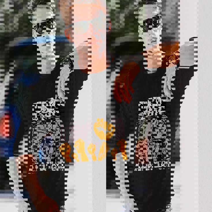 Uaw Strike Red United Auto Worker Picket Sign Uaw Worker Long Sleeve T-Shirt Gifts for Him