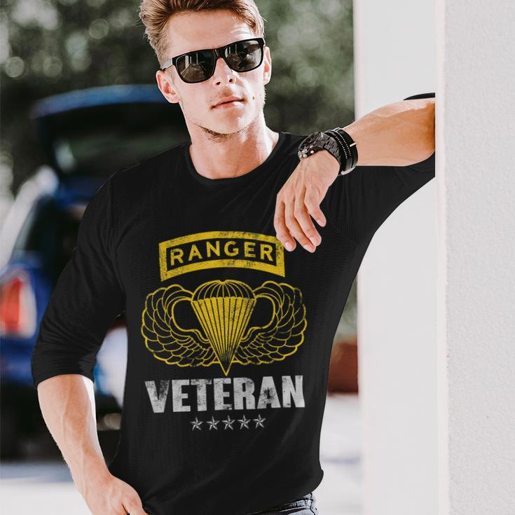 Veteran Vets Us Airborne Ranger Paratrooper Veterans Day Men Women Veterans Long Sleeve T-Shirt Gifts for Him