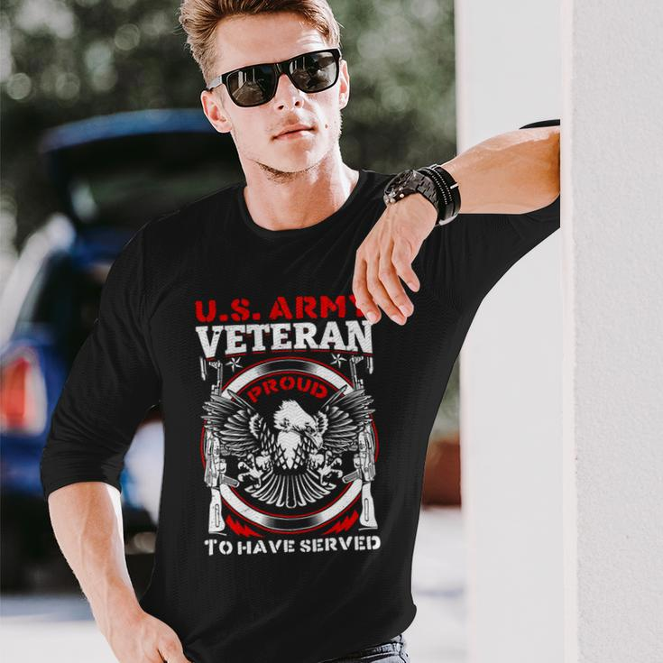 Veteran Vets Us Veterans Day US Veteran Proud To Have Served 1 Veterans Long Sleeve T-Shirt Gifts for Him