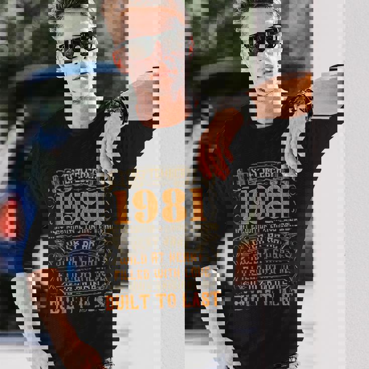 Vintage 1981 September Retro Born In 1981 Birthday Long Sleeve T-Shirt Gifts for Him Vintage 1981 September Retro Born In 1981 Birthday Long Sleeve T-Shirt Gifts for Him