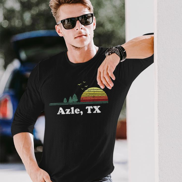 Vintage Azle Texas Home Souvenir Print Long Sleeve T-Shirt Gifts for Him