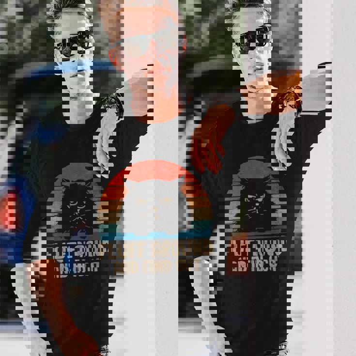 Vintage Fluff Around And Find Out Cat Adult Humor Humor Long Sleeve T-Shirt T-Shirt Gifts for Him Vintage Fluff Around And Find Out Cat Adult Humor Humor Long Sleeve T-Shirt T-Shirt Gifts for Him