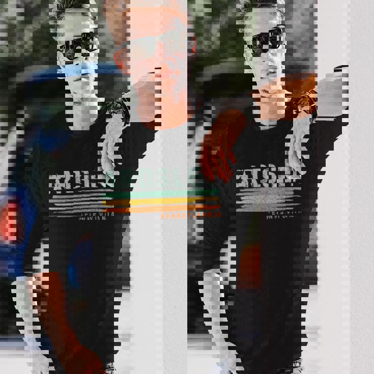 Vintage Stripes Ardsley Pa Long Sleeve T-Shirt Gifts for Him Vintage Stripes Ardsley Pa Long Sleeve T-Shirt Gifts for Him