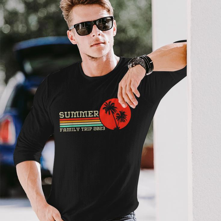 Vintage Summer Trip 2023 Vacation 2023 Beach Vacation Long Sleeve T-Shirt T-Shirt Gifts for Him
