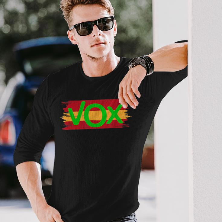 Vox Spain Viva Political Party Long Sleeve T-Shirt Gifts for Him