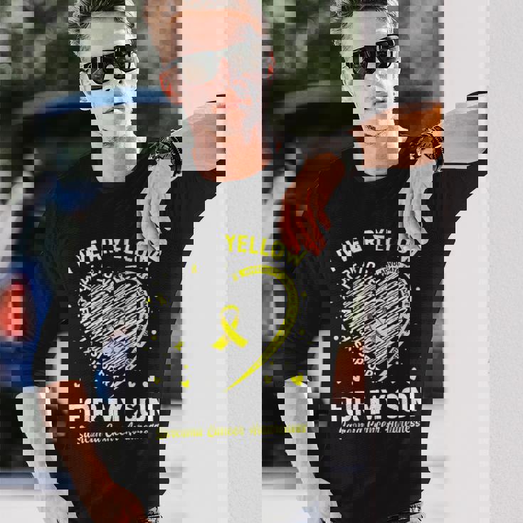 I Wear Yellow For My Son Sarcoma Cancer Awareness Long Sleeve T-Shirt T-Shirt Gifts for Him I Wear Yellow For My Son Sarcoma Cancer Awareness Long Sleeve T-Shirt T-Shirt Gifts for Him