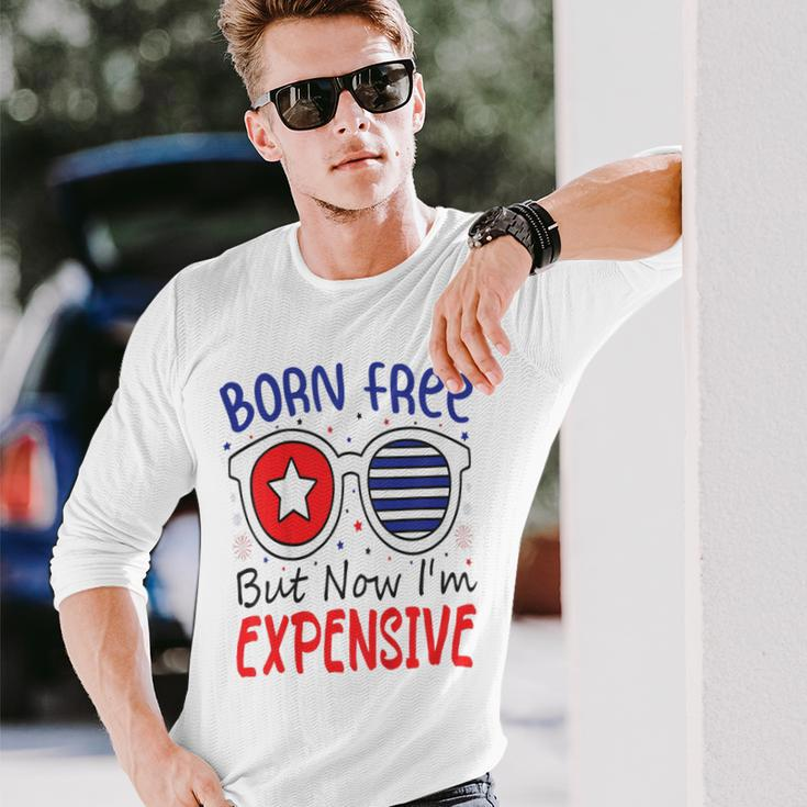 4Th Of July Born Free But Now Im Expensive Toddler Boy Girl 2 Long Sleeve T-Shirt Gifts for Him