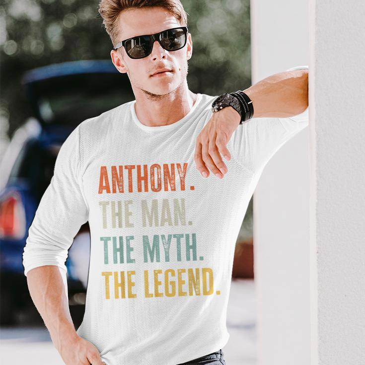 Anthony Man Myth Legend Best Name Anthony Long Sleeve T-Shirt T-Shirt Gifts for Him