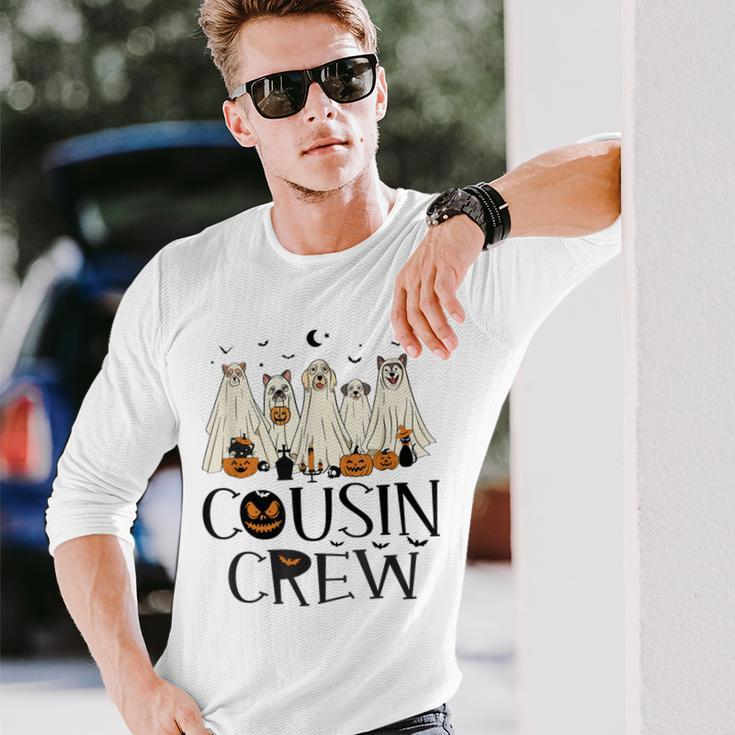 Cousin Squad Boo Boo Cousin Crew Ghost Dog Halloween Long Sleeve T-Shirt Gifts for Him