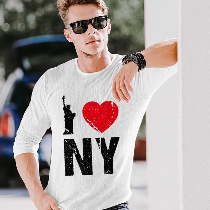 I Heart Love Ny New York City Nyc Long Sleeve T-Shirt Gifts for Him