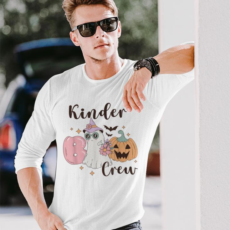 Kinder Boo Crew Kindergarten Boo Crew Kindergarten Halloween Long Sleeve T-Shirt Gifts for Him