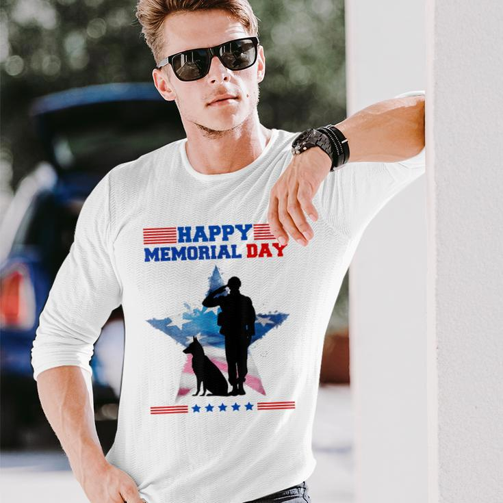 Memorial Day Remember The Fallen Happy Memorial Day Long Sleeve T-Shirt Gifts for Him