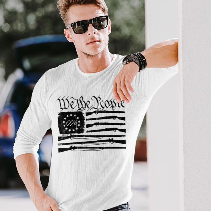 We The People Gun Rights American Flag 4Th Of July Patriotic Long Sleeve T-Shirt T-Shirt Gifts for Him