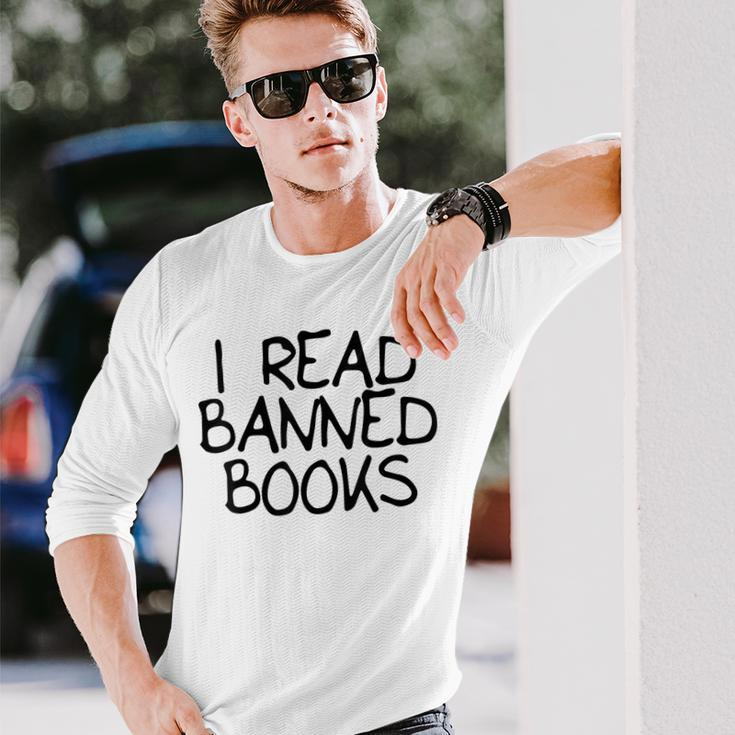 I Read Banned Books Long Sleeve T-Shirt Gifts for Him
