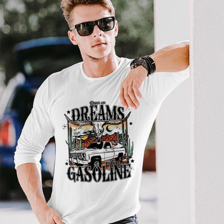 Runs On Dreams And Gasoline I Got A Heart Like A Truck Long Sleeve T-Shirt Gifts for Him