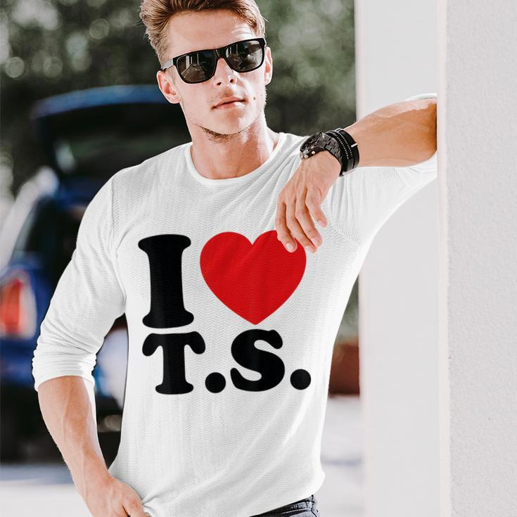Valentine I Heart TS I Love Ts Couple Loving Long Sleeve T-Shirt Gifts for Him