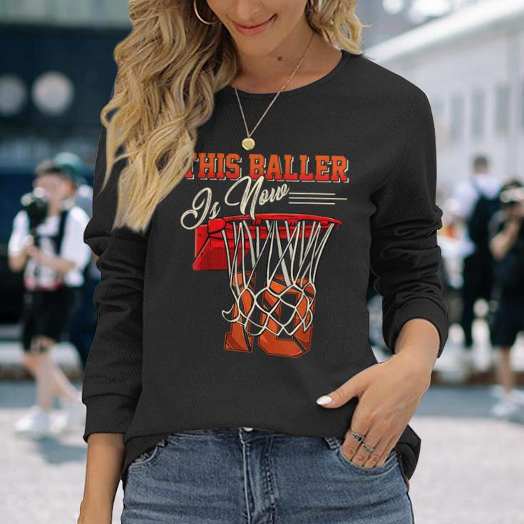 10Th Birthday For Boy Basketball 10 Years Old Kid Long Sleeve T-Shirt T-Shirt Gifts for Her